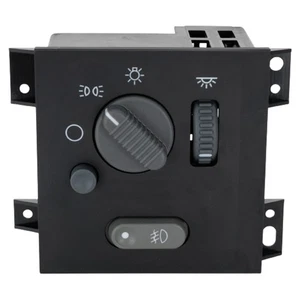 For GMC Jimmy 1998-2001 Headlight Switch | Black/Gray | Rectangular | Blade Type - Picture 1 of 6