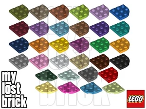 LEGO - Part 30357 - Round Corner Plate 3x3 + NEW + SELECT COLOUR / QUANTITY - Picture 1 of 33