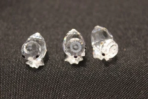 Swarovski Crystal Miniature Chickens Set of 3 with Box – Retired 14824 Austria - Picture 1 of 5