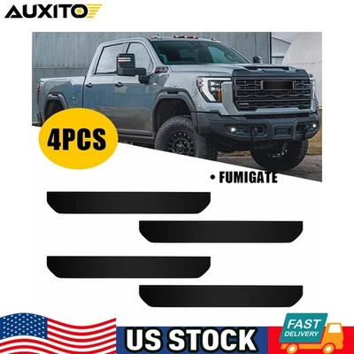 Superposiciones de vinilo marcador lateral ahumado precortado para GMC Sierra HD 2500 3500 2024 2025 Foto 1 de 4