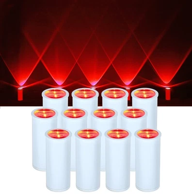 Rockville 12 PACK MINI HALO WHITE DJ Wash Effect Lights+Wireless Charging Case - Image 1 of 4