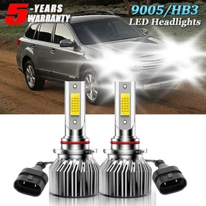 For Subaru Legacy 2000-2019 9005/HB3 LED Headlight Bulbs High Beam Super Bright - Picture 1 of 10