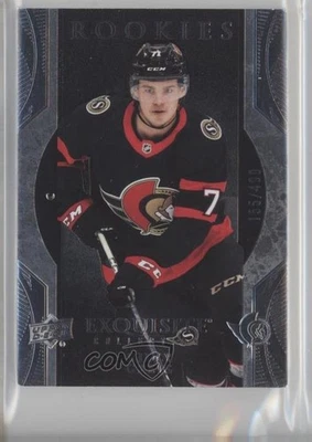 2023-24 Upper Deck Ice Exquisite Collection Rookies /499 Ridly Greig #R11 RC - Image 1 of 2