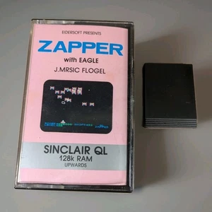 Sinclair QL Spiel - Zapper + Eagle - Eidersoft - MicroDrive Cartridge - Bild 1 von 6