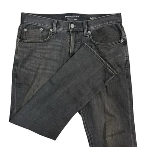 Banana Republic Travel Jeans Mens 31X30 Black Slim Fit Denim Stretch - Picture 1 of 8