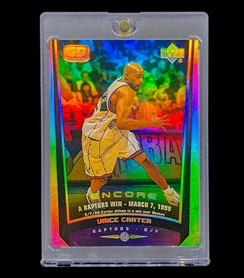 VINCE CARTER SILVER RAINBOW FOIL REFRACTOR HOLO SP Insert Non Auto - RAPTORS - Image 1 of 2