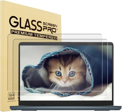 Paquete de 2 protectores de pantalla de vidrio templado para portátil de 17,3" para HP/Dell/Sony/Samsung/Len Foto 1 de 4