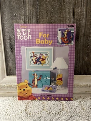 Vtg Winnie The Pooh Plastic Canvas Pattern Book Leisure Arts Disney Baby - Image 1 of 4