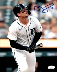 Foto firmada por Dillon Dingler de los Tigres de Detroit 8x10 #1 certificado de autenticidad JSA - Imagen 1 de 2