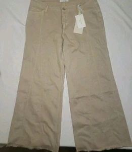 Flying Monkey Wide Leg Creme Elfenbein Denim Jeans Größe 32 Stil F5136 - Bild 1 von 12