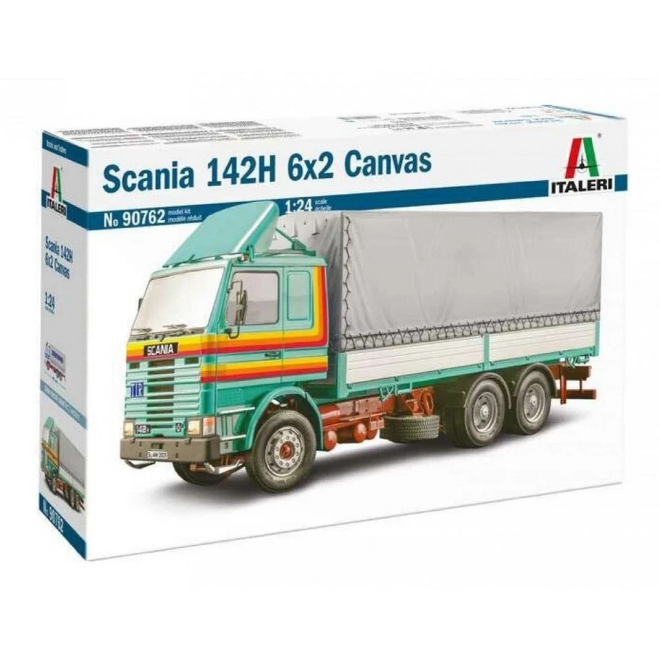 ITALERI 1:24 KIT  CAMION  SCANIA 142H 6x2 CANVAS DECALS 2 VERSIONI   ART 90762 - Immagine 1 di 1