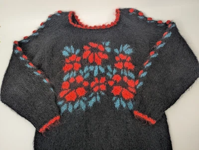 Suéter Floral Escocés Tejido a Mano Duckenfields Hermione Spencer Mohair Foto 1 de 4