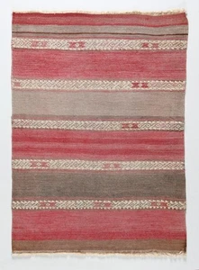 Kilim turco vintage - Kilim bohemio de tejido plano, Kilim étnico para decoración del hogar - Imagen 1 de 9