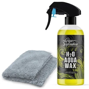 Car Aqua Wax Spray Gloss Paintwork Sealant H20 Washing Rinse Aid Pure Definition - Picture 1 of 11