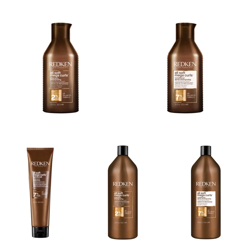 Redken All Soft Mega Curls Shampoo,Conditioner,Treatment 300ml-1000ml Options - Image 1 of 1