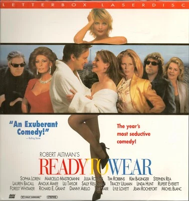 Ready to Wear Letterbox Laserdisc Movie 1994 Miramax Julia Roberts Tim Robbins - Image 1 of 2