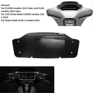7" Black Windscreen Windshield Visor For Harley CVO Street Glide FLHXSE 24 -up - Picture 1 of 10