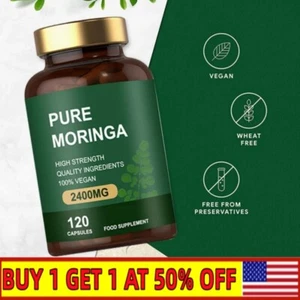 Bio Moringa Kapseln | 2400mg | 120 Stück | Hochfest~ - Bild 1 von 14