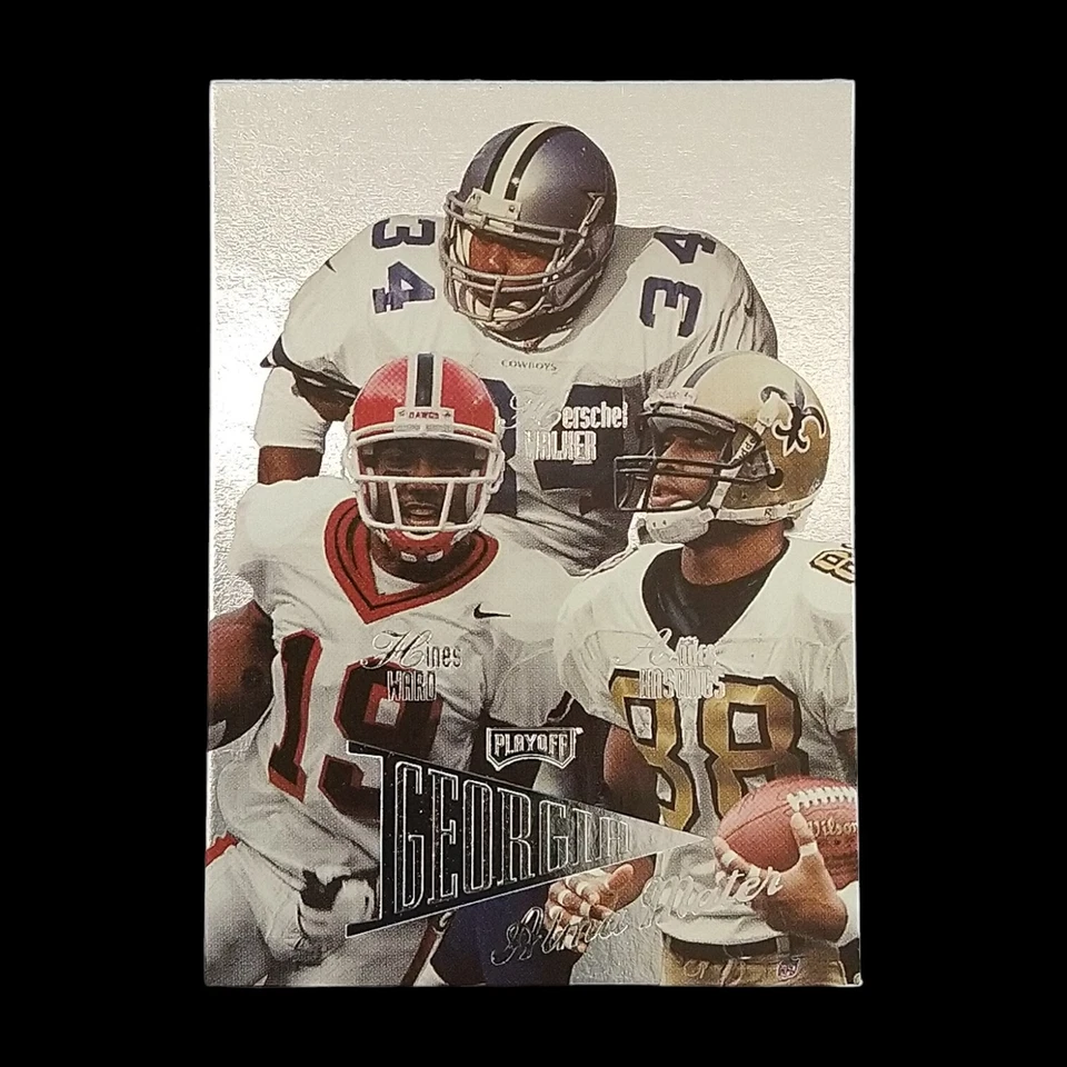 1998 Playoff Prestige Georgia #19 Hines Ward, Herschel Walker, Andrew Hastings - Image 1 of 2