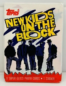 NUEVO KIDS ON THE BLOCK 1989 Topps Tarjeta Coleccionable Sellada de Fábrica PAQUETE DE CERA NKOTB (1) - Imagen 1 de 3
