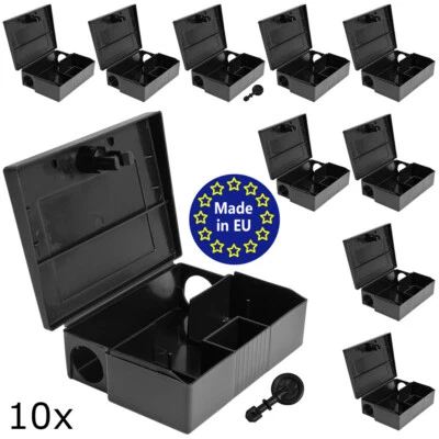10x Mäuseköderbox Köderbox Köderstation Mäuseköder Maus Falle Mäusefalle Petigi - Bild 1 von 4