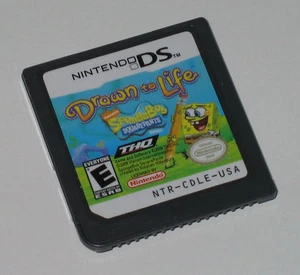 Nintendo DS Drawn to Life Spongebob Squarepants USED Cartridge Only Works/Saves  - Picture 1 of 2