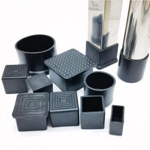 Square/Round Rubber Chair Table Feet Furniture End Cover Caps Anti Slip Skid - Picture 1 of 165