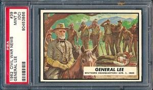 1962 Topps Civil War News #39: General Lee ~ PSA 9 oc - Picture 1 of 2
