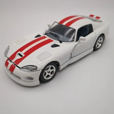 Dodge Viper RT/10 1992 Burago vintage escala 1:24 blanco (raro) (hecho en Italia) Foto 1 de 4