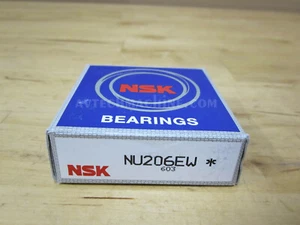 Jaulas de acero con rodamiento cilíndrico de rodillos NU206EW NSK 30x62x16 mm - Imagen 1 de 2