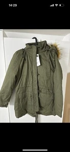 Uoiuxc Grün Parka Mantel winterjacke gr L Khaki grün - Bild 1 von 3