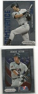 2012 PRIZM DOMINANCE #D8 & USA8 DEREK JETER (2 CARDS FOR THIS AUCTION)