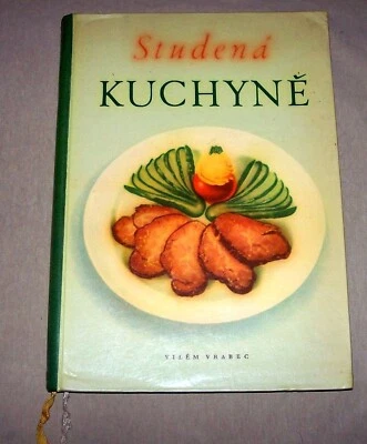 Studena Kuchyne vintage 1957 cookbook in Czech language appetizers cold cuts - Image 1 of 3