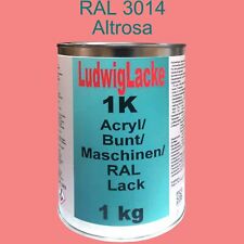 Produktbild - 1kg RAL 3014 Altrosa 1K glänzender Acryllack  Maschinenlack  der Hammer