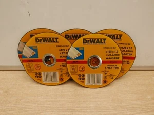 DeWALT DT42340Z 125MM 1.2MM INOX STAINLESS STEEL METAL CUTTING GRINDER DISCS x 5 - Picture 1 of 2