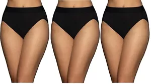 3 Pairs Vanity Fair Women's Beyond Comfort Hi-Cut Brief Modal 13250 - Picture 1 of 52