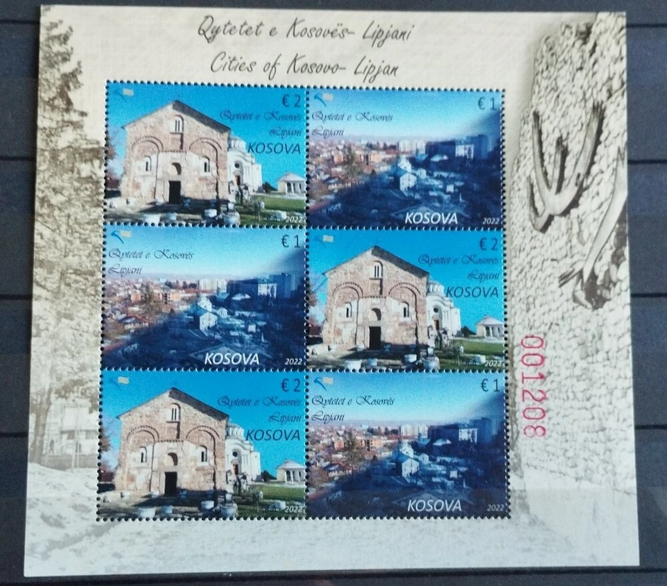 Nations Unies Kosovo 2022 - Bloc 6 Timbres Villes Lipjani Neuf** - Photo 1/1