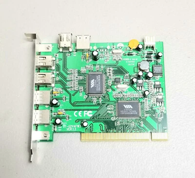 VIA UT-U2V4FW3 Combo PCI USB 2 / FW400 Card - Image 1 of 4