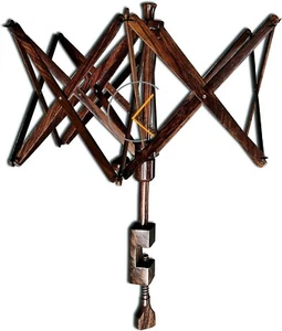 Wooden Yarn Swift Umbrella Onyx Winder Premium Wood | Hand Operated Table Top - Picture 1 of 9