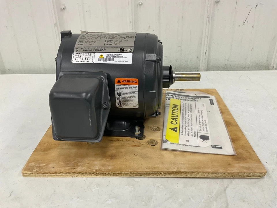Dayton - 2N863 3-Phase General Purpose Motor  1/4 Hp 56 Frame, 230/460V Ac - Image 1 of 4