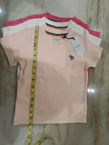 "Brand New" Paul Smith Kids Adorable White Color Top Size 5 Logo - Picture 1 of 7