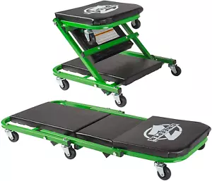 Pro-LifT C-2036DG Black/Green 300 Lbs Mechanic Creeper - Picture 1 of 12