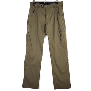 Prana Zion Wanderhose Herren 32L grün wandelbar Cargo Stretch Tasche UPF 50 - Bild 1 von 17