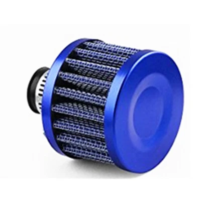 Racing Car Crankcase Vent Intake Mini Cone Air Breathers Filters Blue 2Pcs 12mm - Image 1 of 4