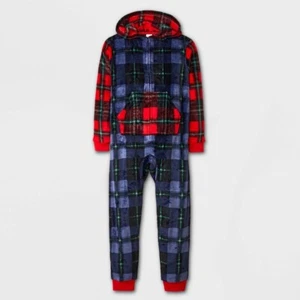 Kids' Christmas Union Suit - Cat & Jack™ Red/Blue - Picture 1 of 1
