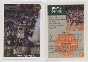 1991-92 Front Row Gold Jimmy Oliver #22 Rookie RC