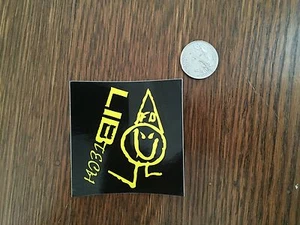 Lib Tech Black and Yellow Poly Sticker - RARE - Lib Technologies - Snowboarding
