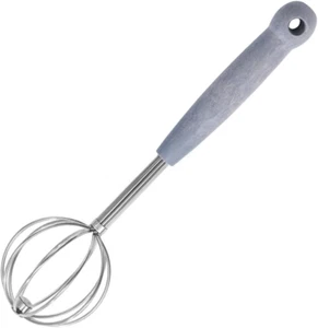 Dough Whisk for Cooking, Stainless Steel Wire Hand Whisk Spherical Non Stick Egg - Picture 1 of 12