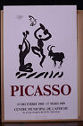 PABLO PICASSO RARE 1988 FLUTE PLAYER TOULOUSE EXHIBITION POSTER