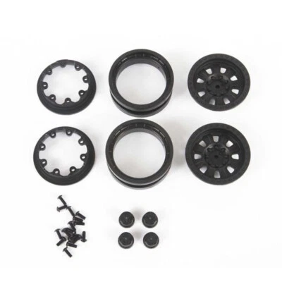 Axial AXI43004 1.9 Raceline Monster Beadlock Wheels Black (2) : Capra 1.9 UTB - Image 1 of 4